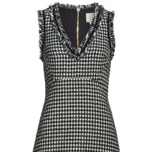 KATE SPADE Black White Tweed Houndstooth Dress - Picture 6 of 9
